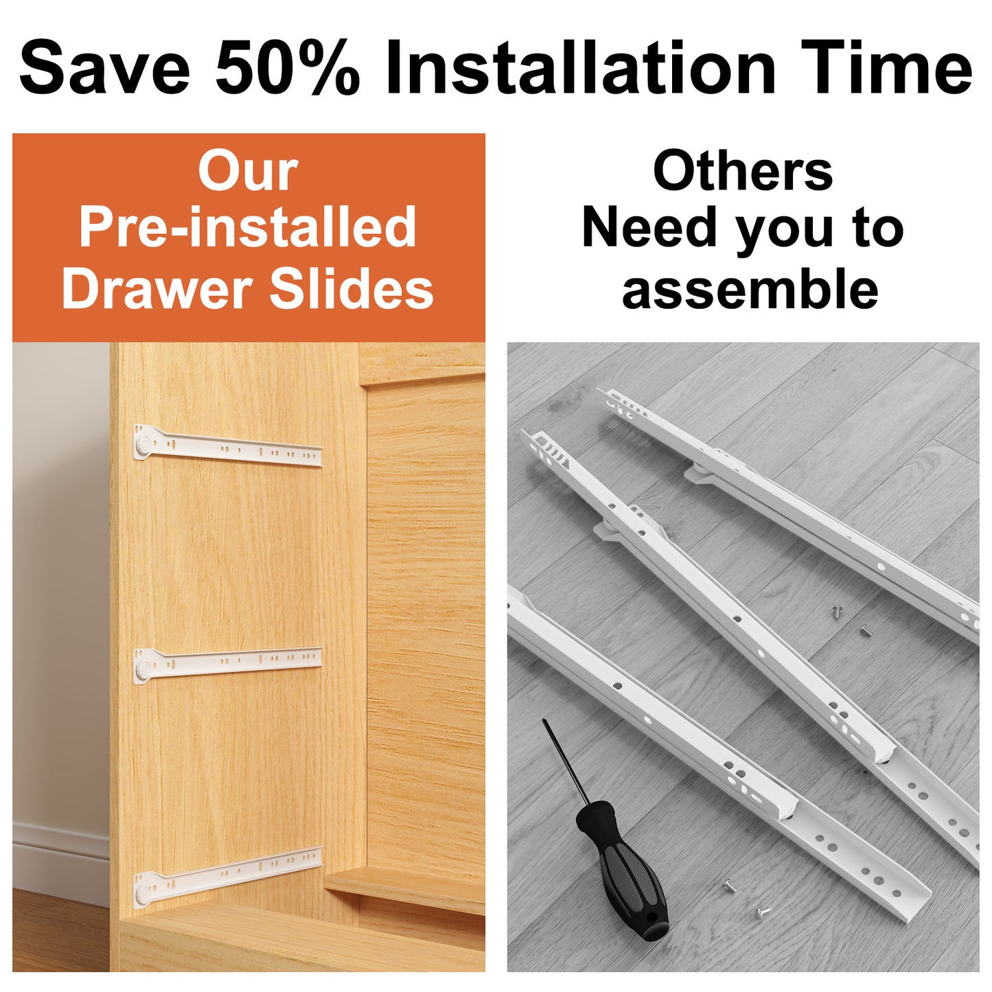 6 Drawers Dresser with Clothes Hanging Rack,3-in-1 Wardrobe Closet for Bedroom