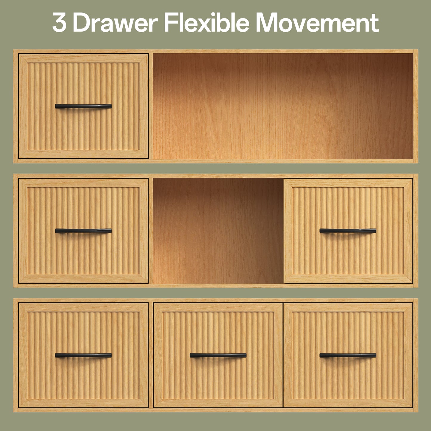 SOLACE FURNITURE 70" Book Shelf and Bookcase, Tall Bookshelf with Drawers, 48" Wide Modern 5 Tier Bookcase with 3 Bins Storage