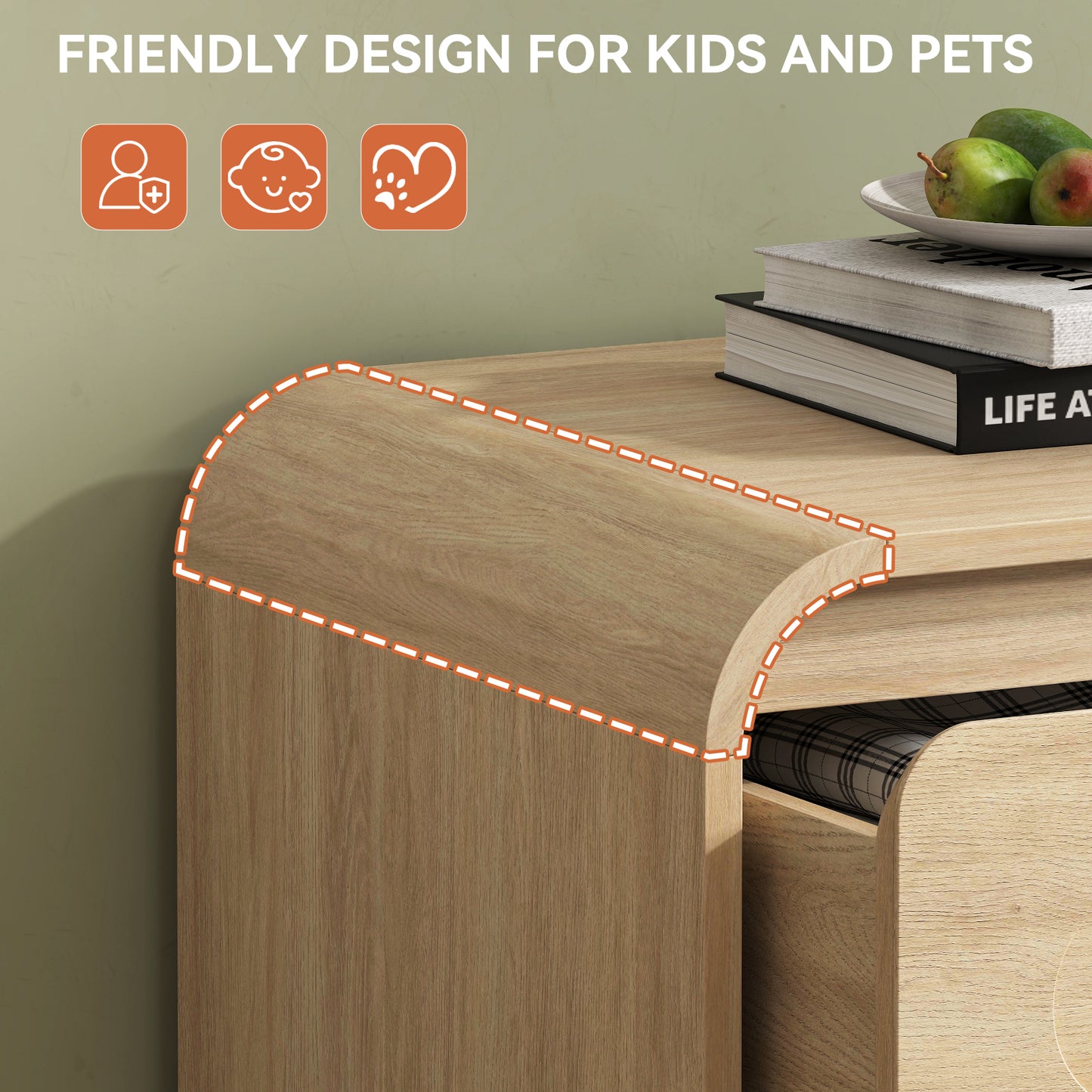 9－Drawers Dresser with Hanging Rack, Modern Wooden Storage Dresser for Bedroom