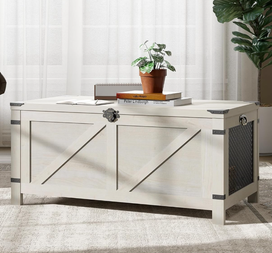 Lift Top Coffee Table for Living Room, Farmhouse Coffee Table with Hidden Storage